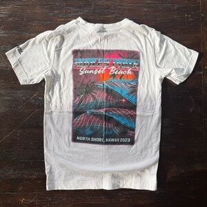 Kids Graphic T-shirt Hurley Pro Sunset Beach North Shore Hawaii 2023 Med (10-12Y